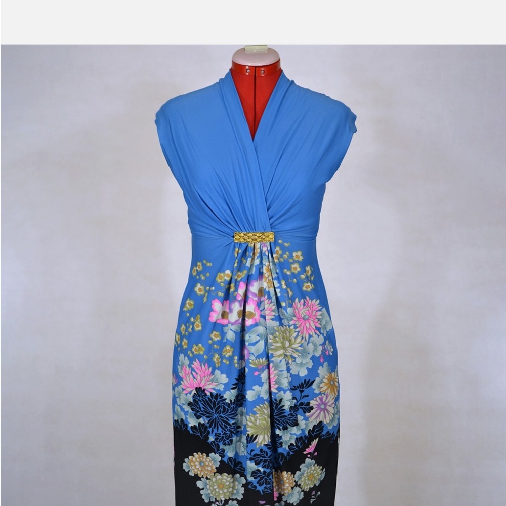 Roberto Cavalli Vintage 2008 Silk Chinoiserie Dress SZ 44/8 Like New Couture